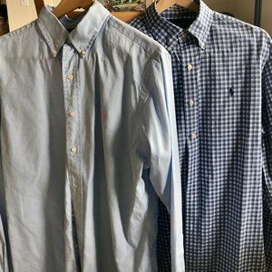 Polo Ralph Lauren classic fit LS shirts old as a set of 2